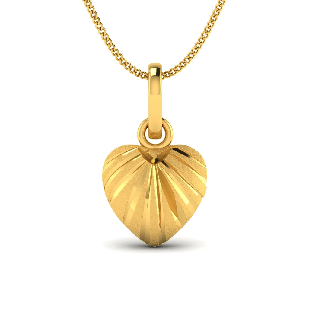 Sunburst Heart Pendant