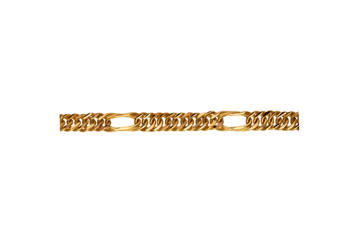 Golden Pure Stainless Steel Double Row Magnetic Bracelet