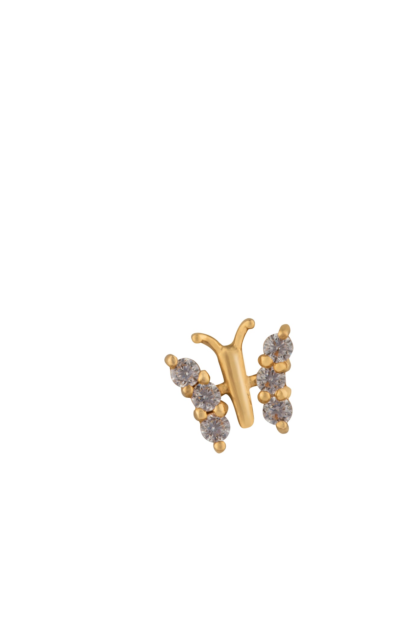 BUTTERFLY STUD