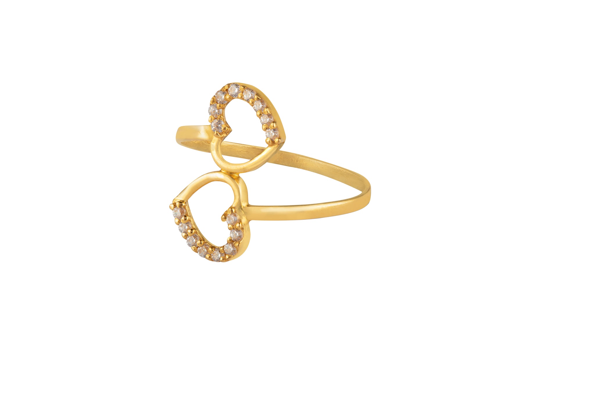 DOUBLE HEART RING