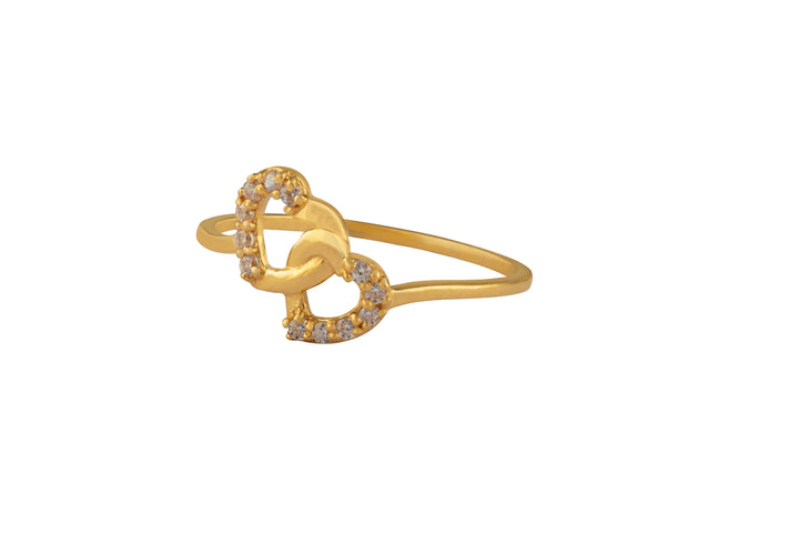 DOUBLE HEART RING