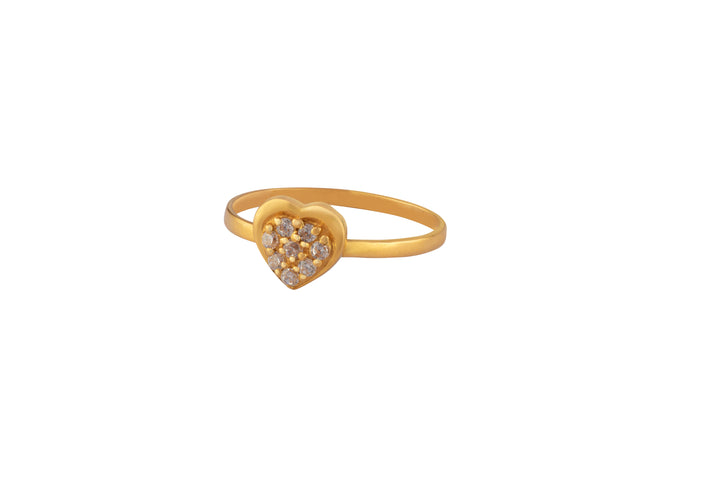 Buy quality 916 Attractive Heart Shape Gold Ladies Ring LRG -0671 in  Ahmedabad