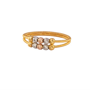 HALF STONE HEART RING