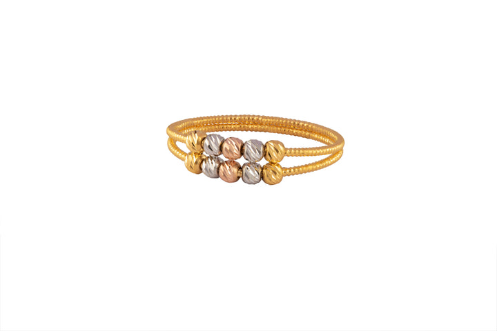 HALF STONE HEART RING
